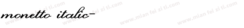 monetto italic字体转换